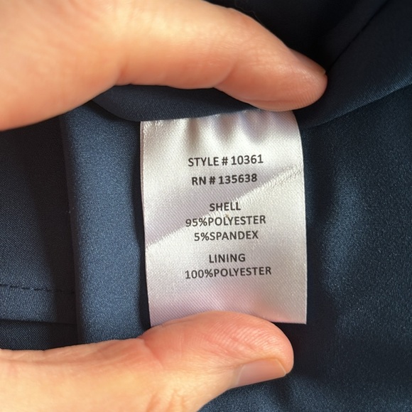 Hutch Zuri Maxi Wrap Dress - Matchstick Fern Print in Navy Blue - Picture 3 of 5